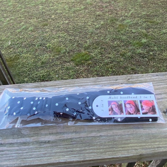 Headband 3 in 1 black with rhinestones brand new - Picture 2 of 4